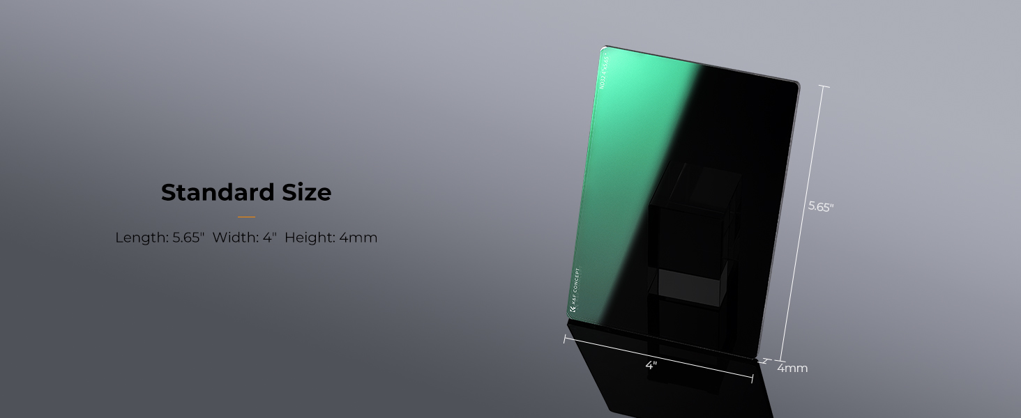 KF01.2455 - ND32 (5 Stops) Square ND Filter, 4"x5.65" Neutral Density Filter