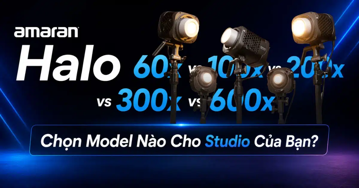 amaran Halo 60x vs 100x vs 200x vs 300x vs 600x — Chọn Model Nào Cho Studio Của Bạn?