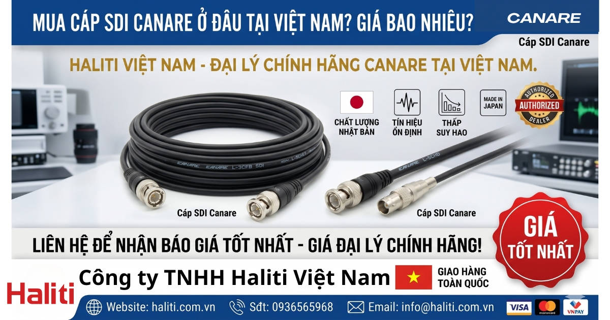 Mua cáp SDI Canare ở đâu tại Việt Nam? Giá bao nhiêu?