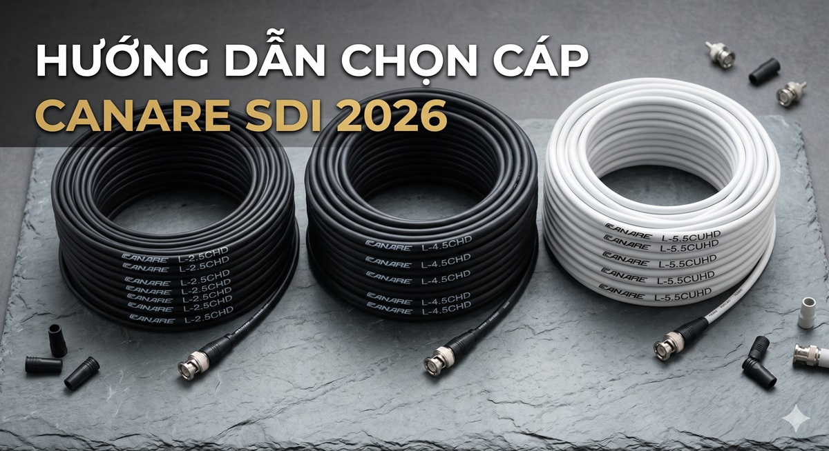 Hướng Dẫn Chọn Cáp Canare SDI Cho Trường Quay 2026