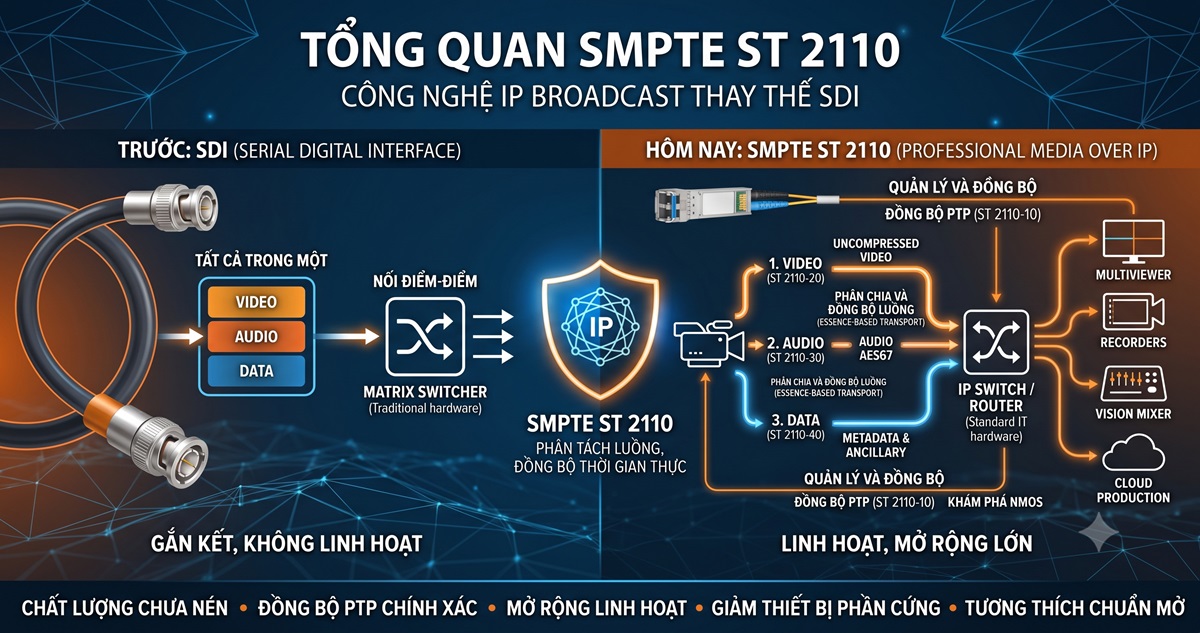 SMPTE ST 2110 là gì