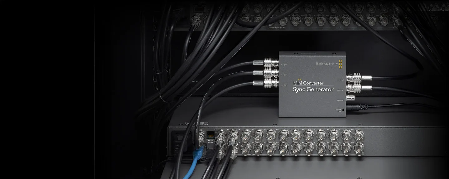 blackmagic Mini Converter sync generator