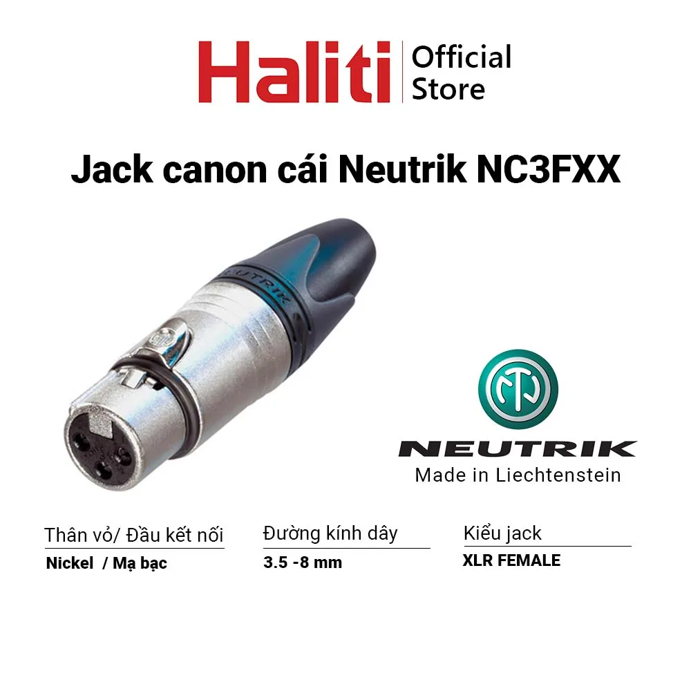 Neutrik NC3FXX - Ảnh 3