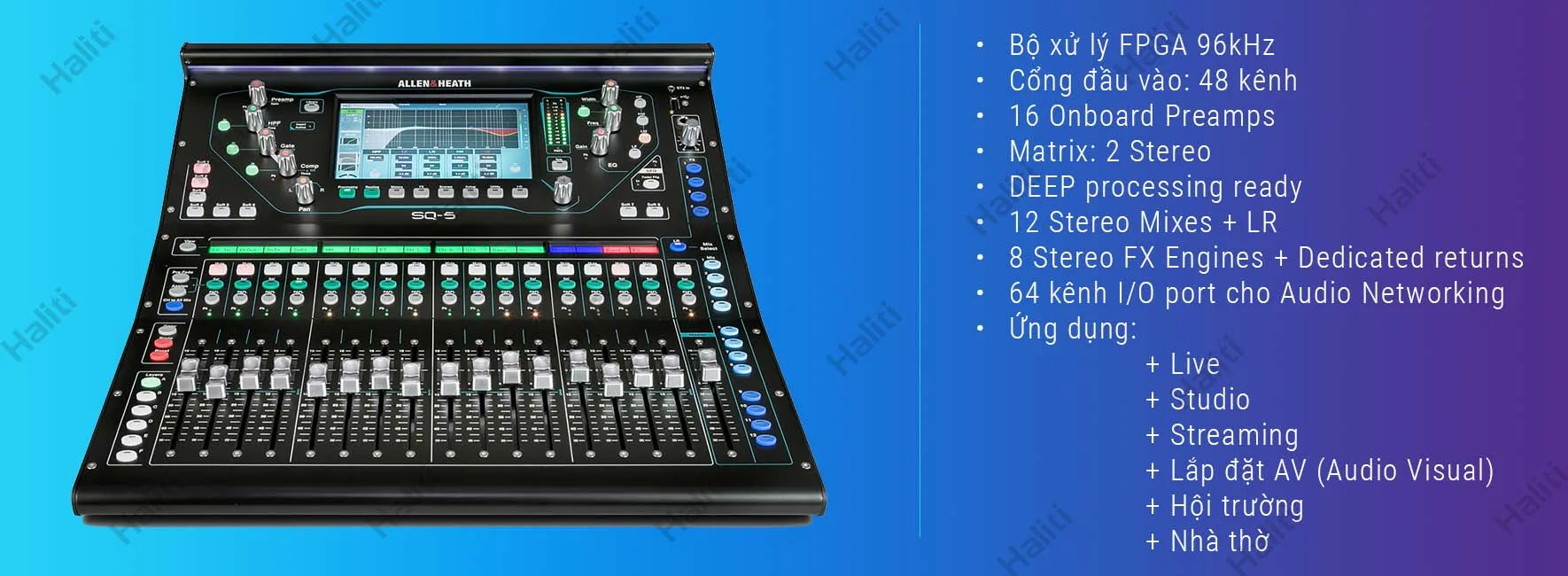 mixer allen heath sq-5 tính năng nổi bật