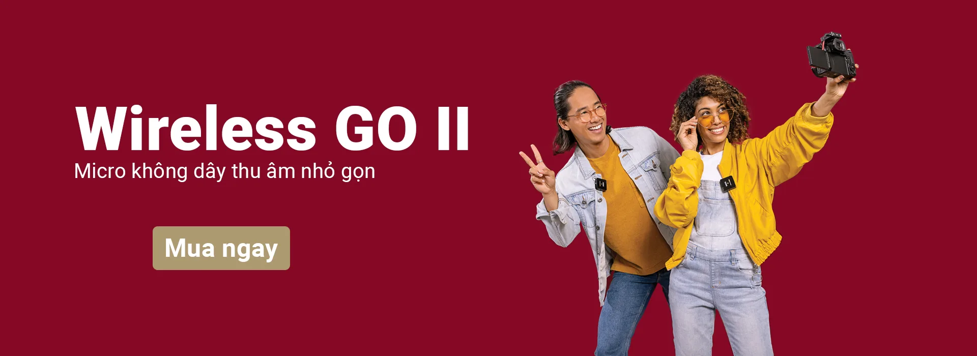 Micro không dây thu âm rode wireless Go II