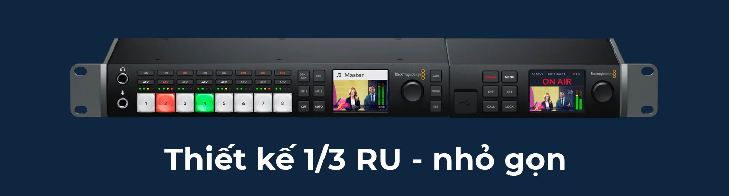 Blackmagic Web Presenter HD/4K - thiết kế 1/3 RU nhỏ gọn