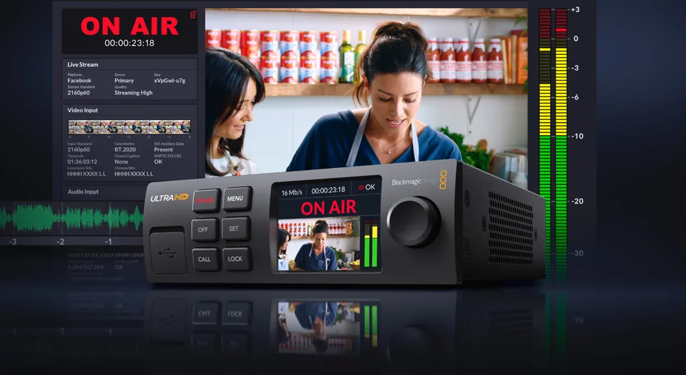 Blackmagic WEB present HD/4K - Phát livestream trực tiếp