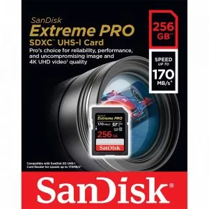 Thẻ nhớ SanDisk Extreme Pro 256GB 170MB/s