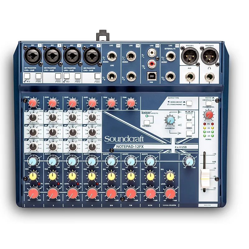 mixer soundcraft notepad 12fx