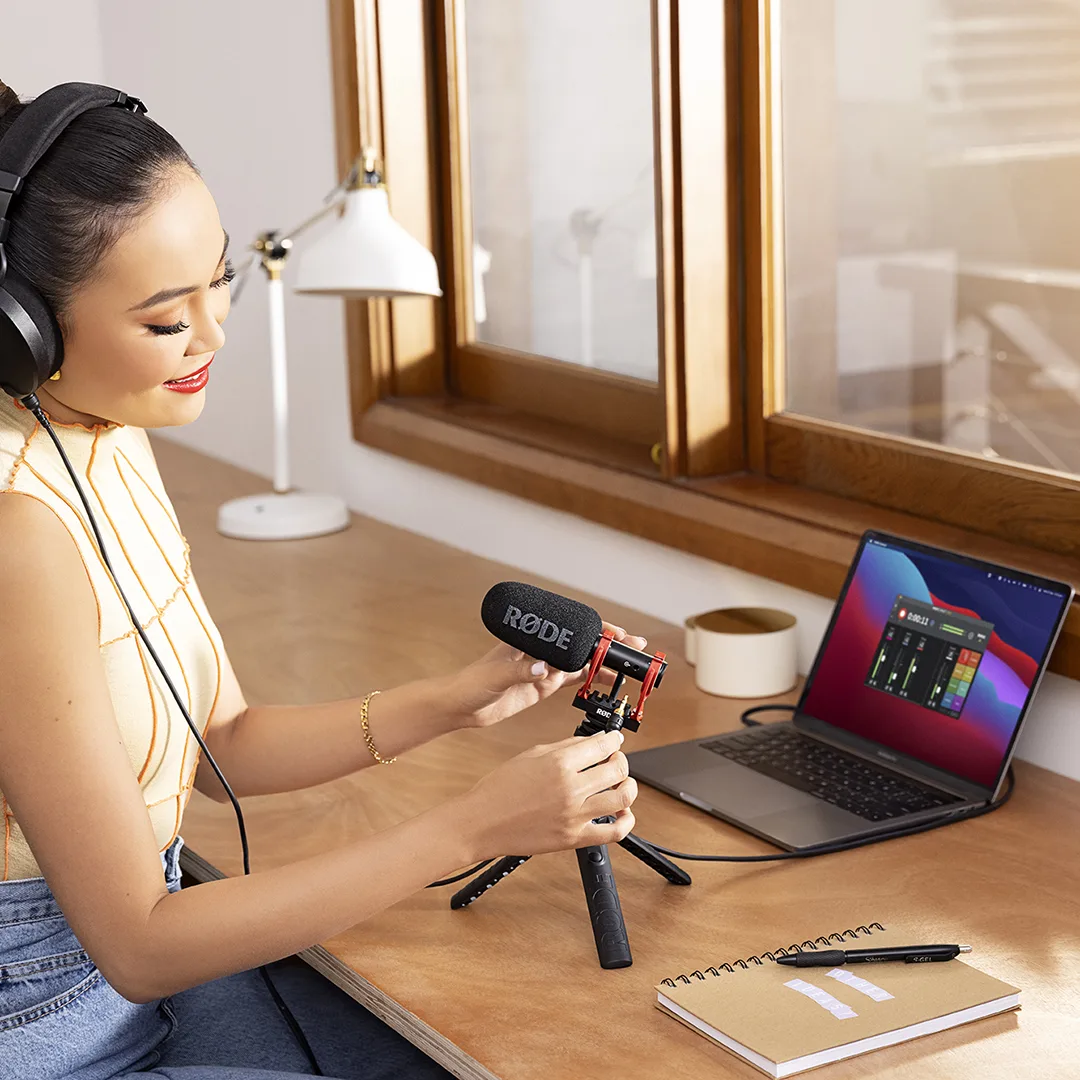 Micro Rode VideoMic Go II kết nối với pc windown, mac