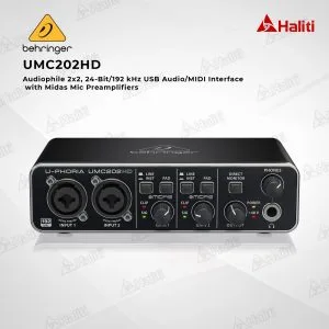 soundcard thu âm behringer umc202hd