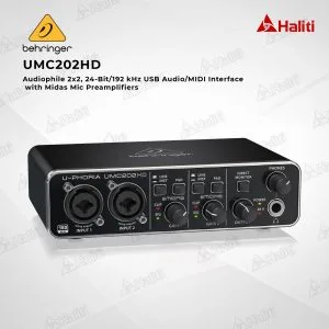 soundcard thu âm behringer umc202hd