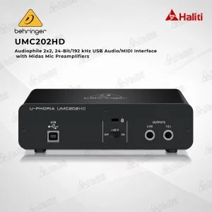 soundcard thu âm behringer umc202hd