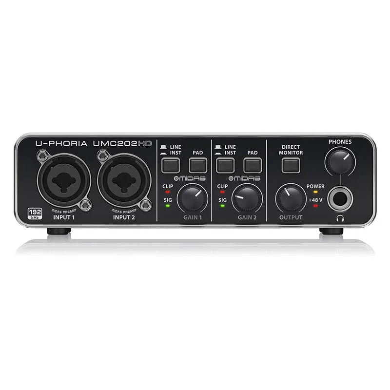 soundcard thu âm behringer umc202hd