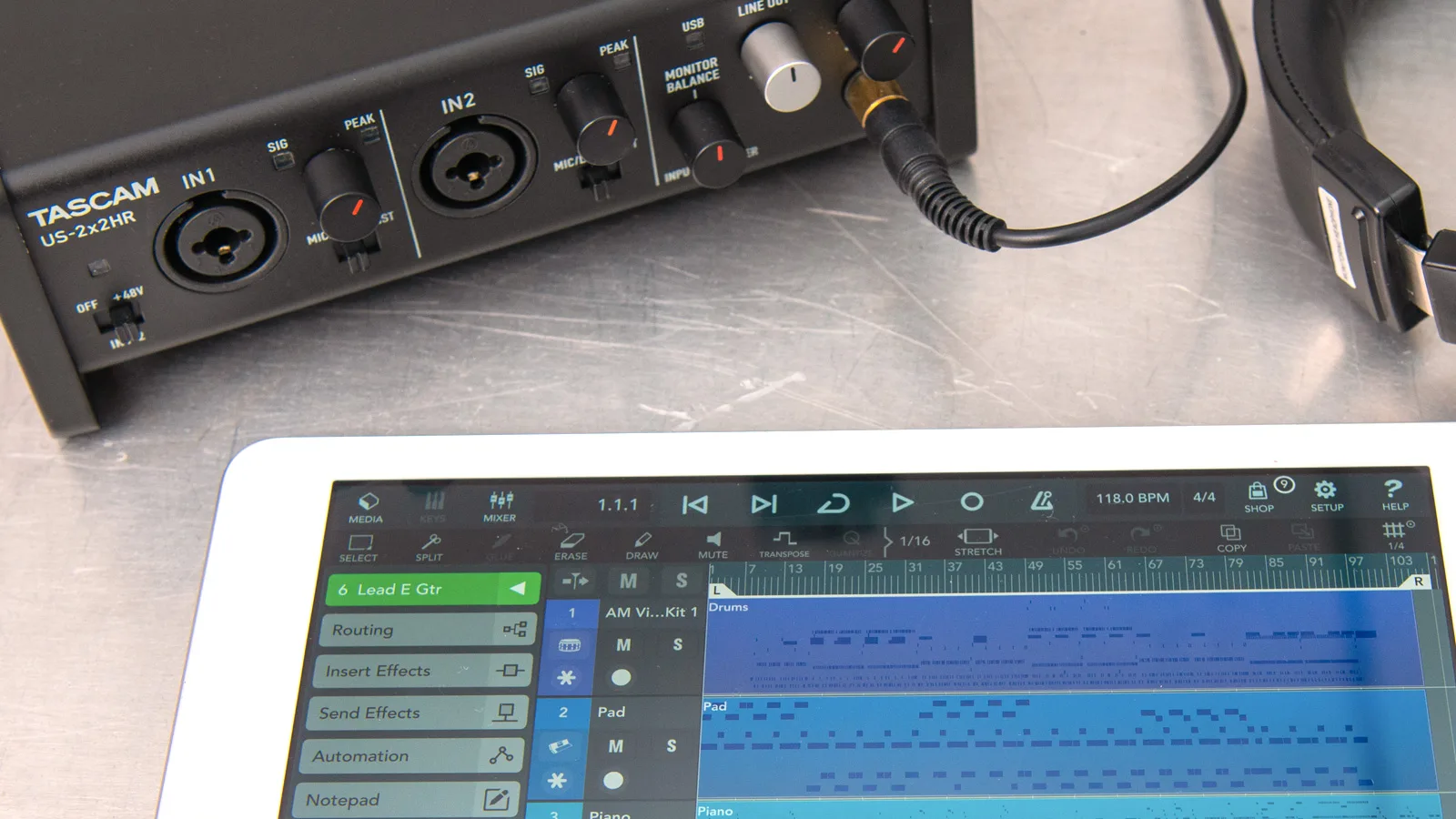 soundcard thu âm tascam us-2x2hr