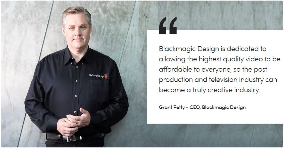 CEO Blackmagic Design