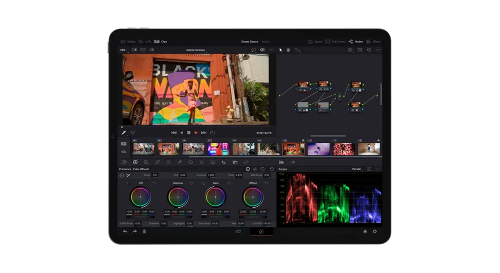 DaVinci Resolve cho ipad