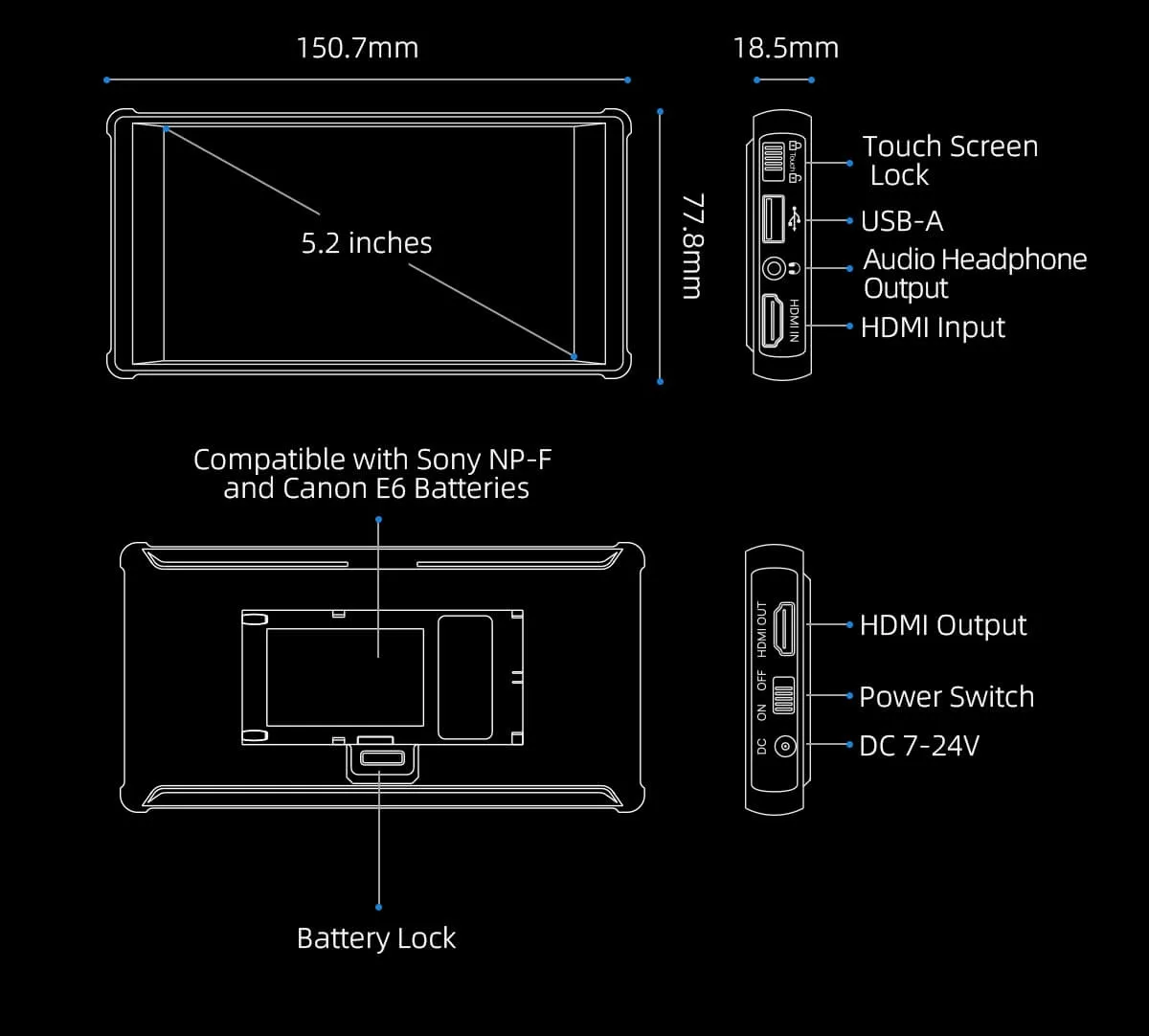 Màn hình Monitor Portkeys PT6