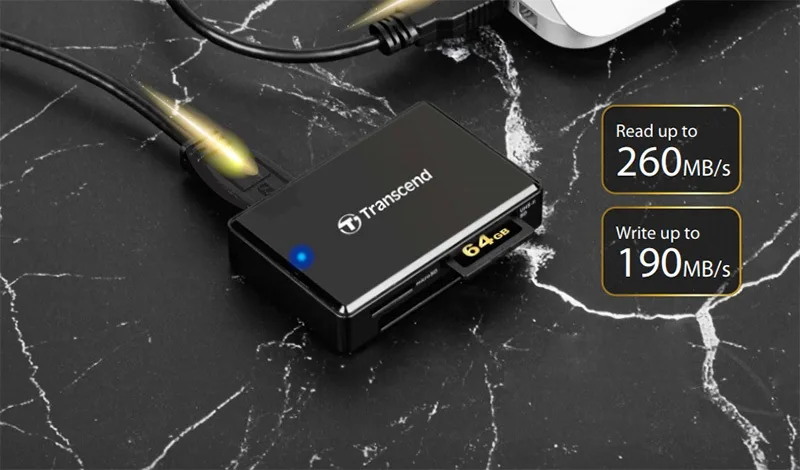 ĐẦU ĐỌC THẺ NHỚ USB 3.0 TRANSCEND RDF9K2