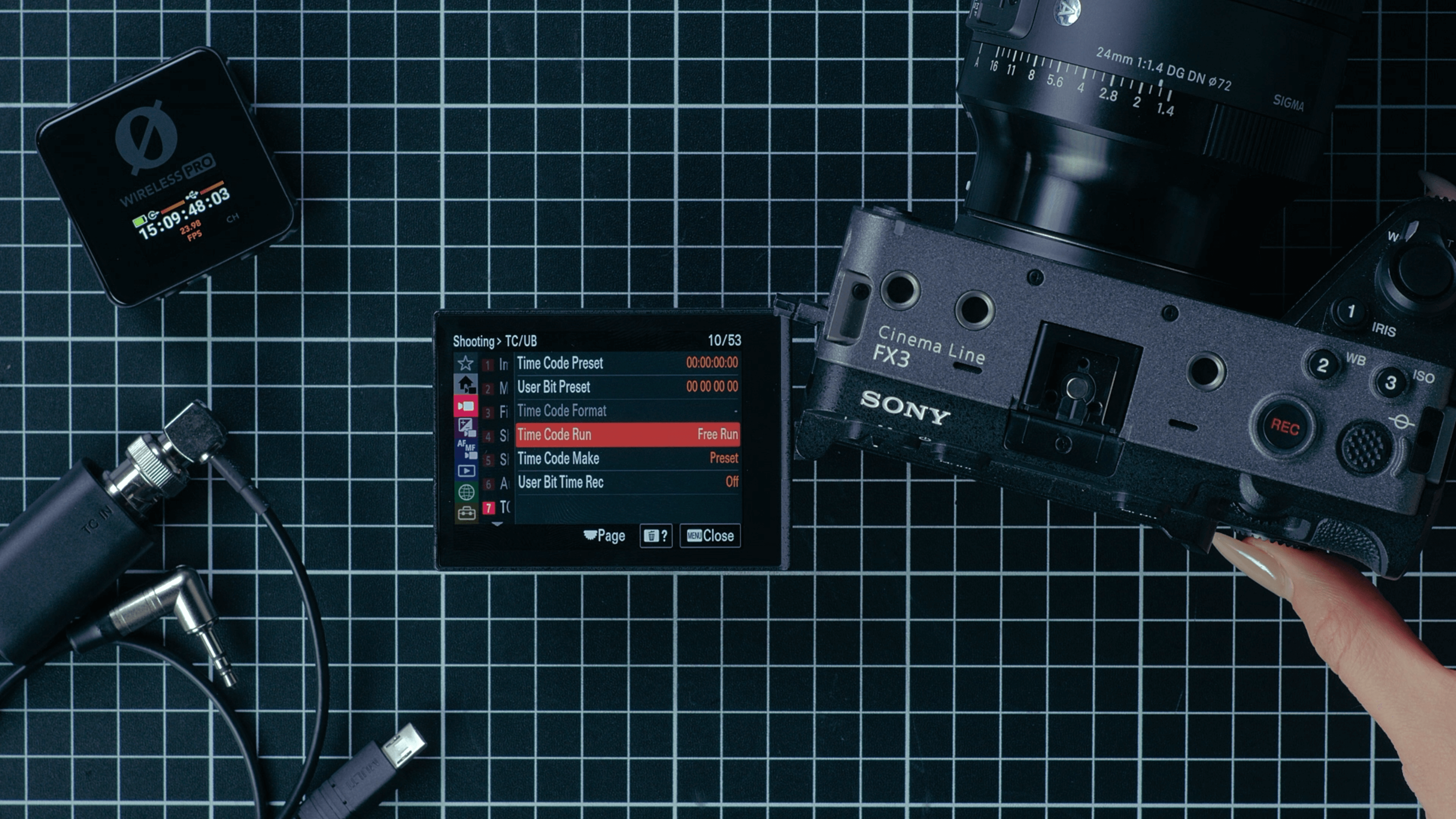 usingtimecodeonsony
