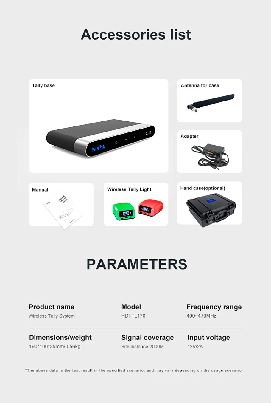 Wireless Tally Naya HDI TL-170