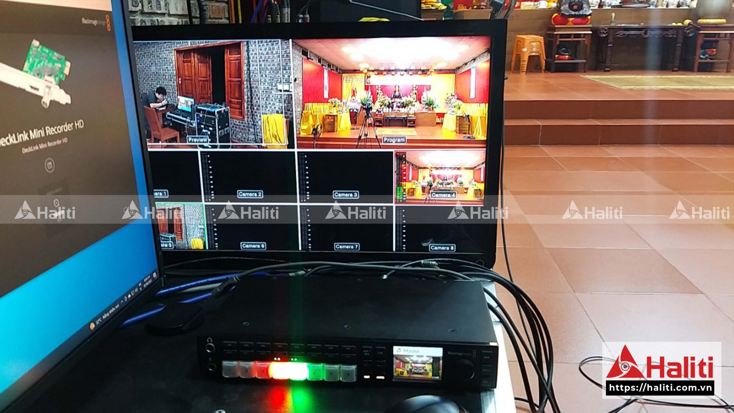 Hệ thống livestream chuyên nghiệp - thi công trường quay