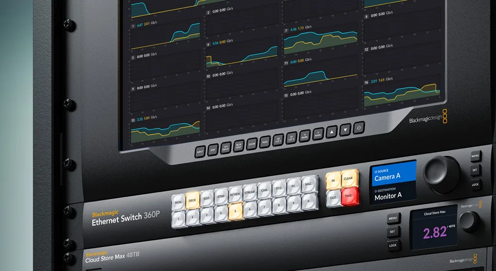 Blackmagic Design giới thiệu bộ chuyển mạch Ethernet Blackmagic 360P mới