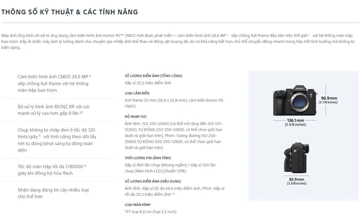 sony ilce-9m3