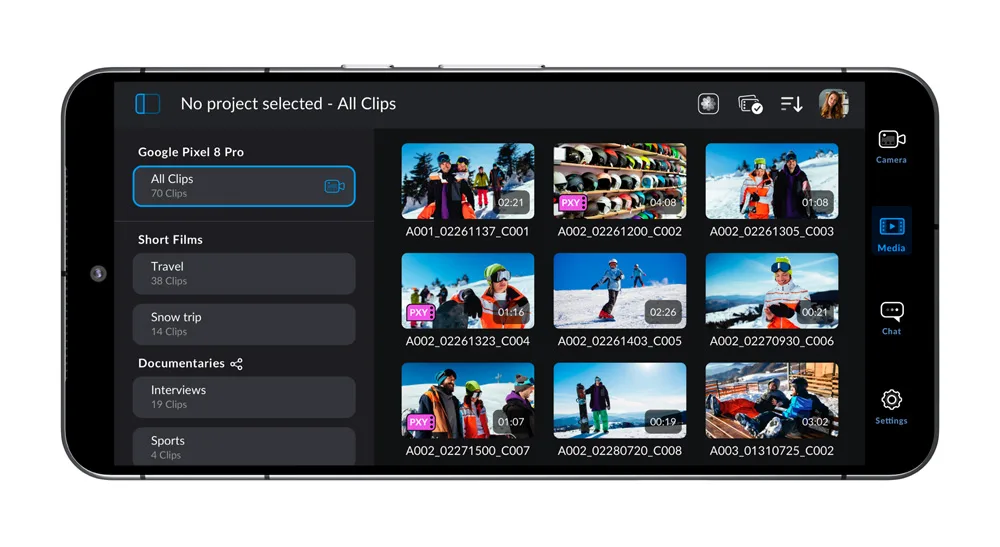 Máy ảnh Blackmagic dành cho Android