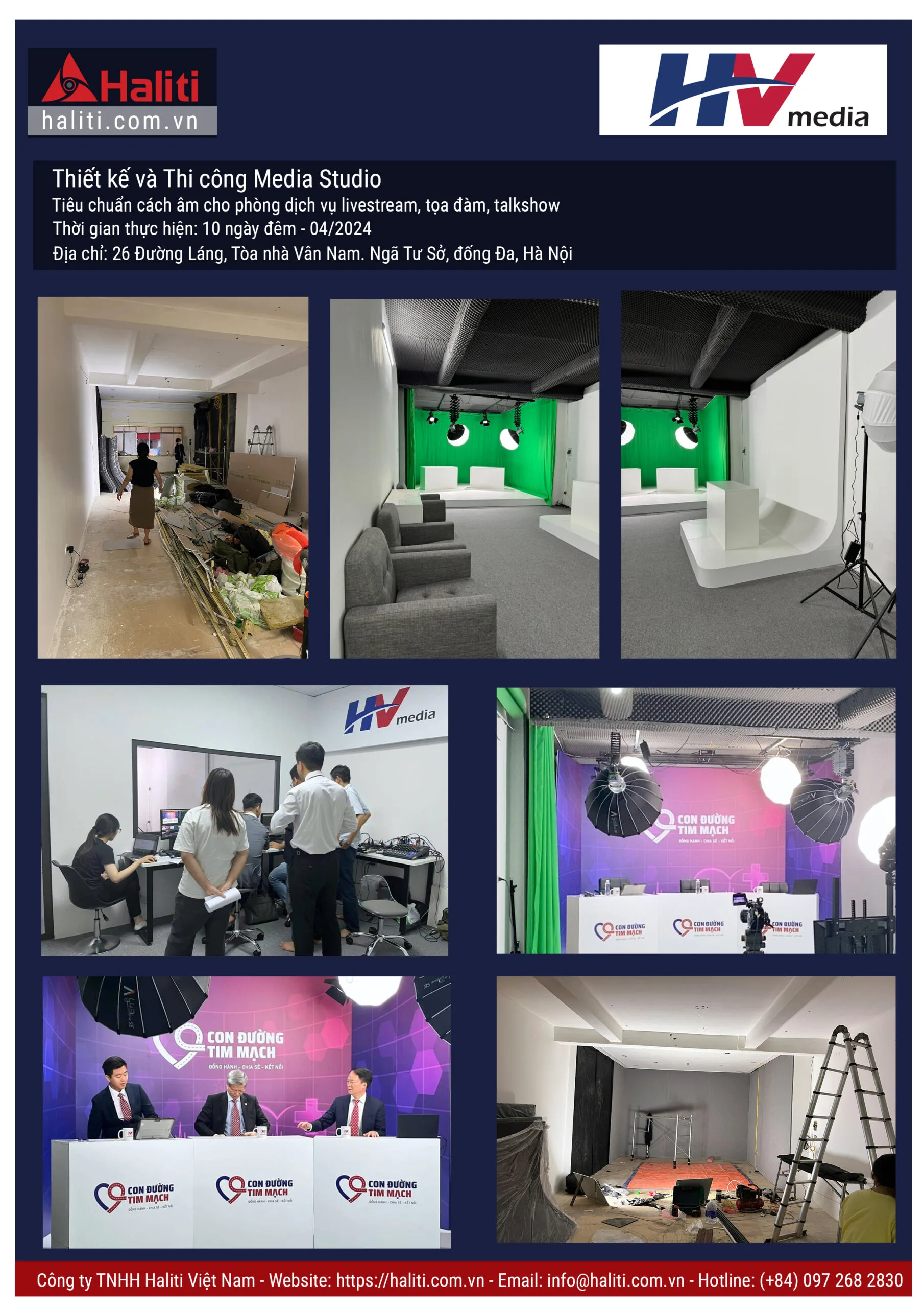 Thi công Trường Quay Ảo cho thuê studio