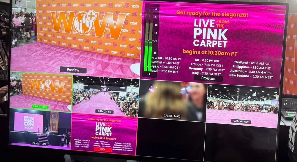 ATEM Television Studio 4K8 - RuPaul’s DragCon LA Pink Carpet