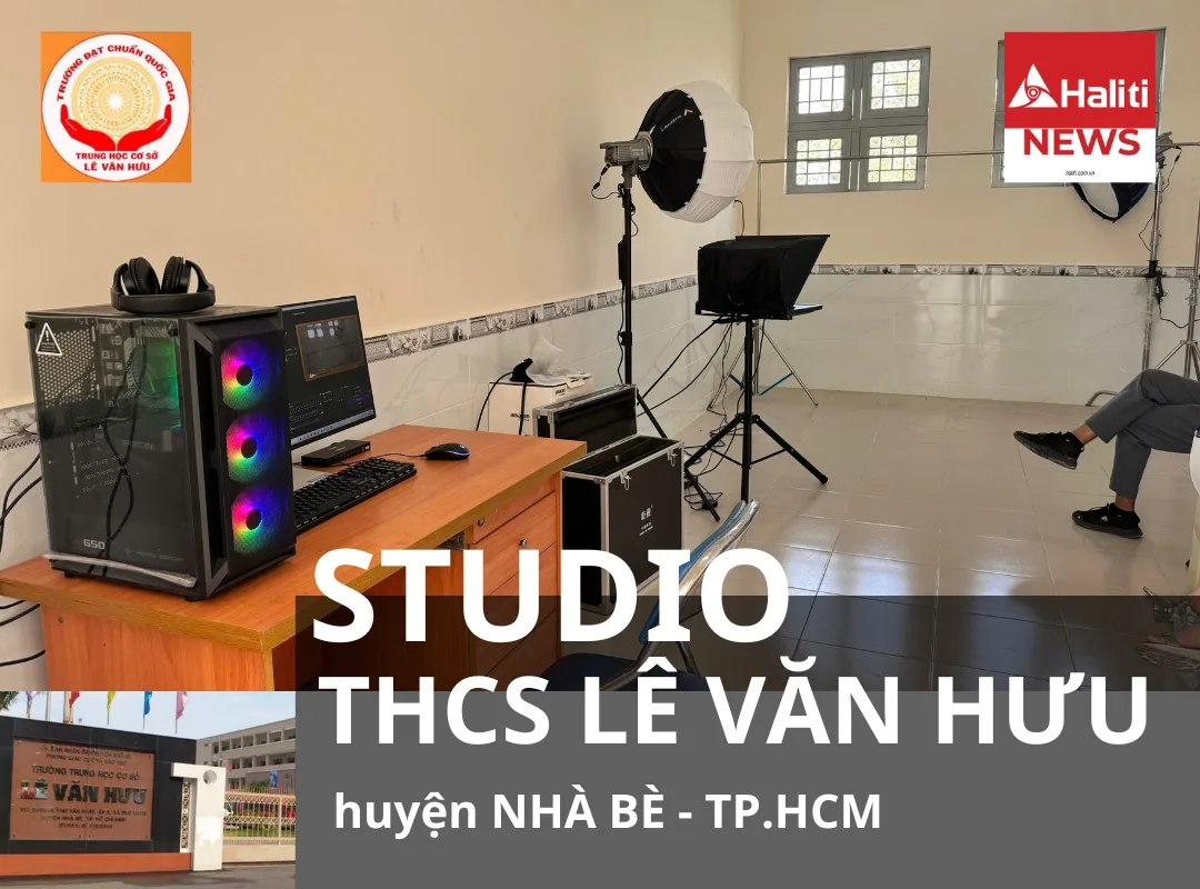 thi công trường quay studio thcs lê văn hưu tp hcm