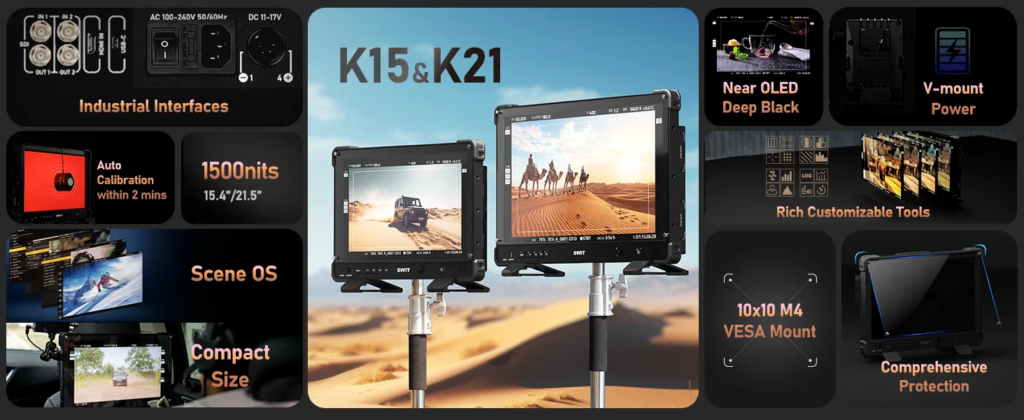 Swit ra mắt field monitor K15 & K21