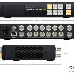 Blackmagic videohub 6x2 12G