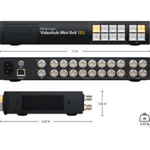 Blackmagic videohub 8x4 12G