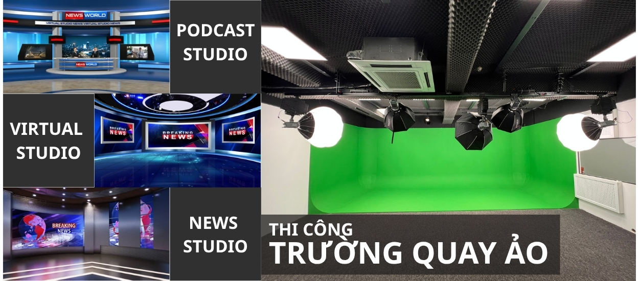 banner thi công trường quay ảo
