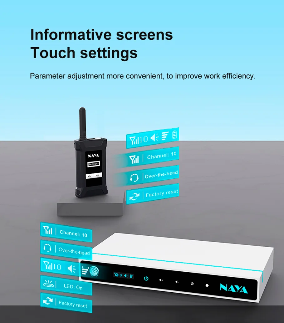 Wireless Tally intercom Naya BS180