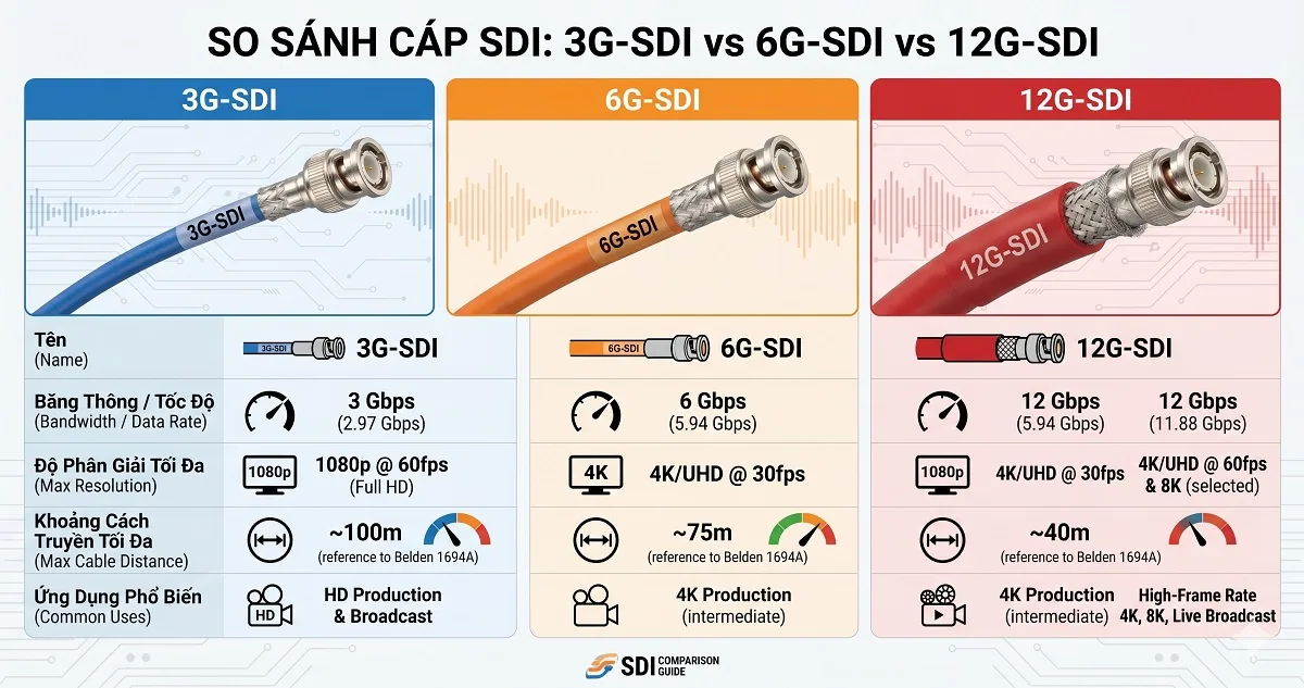 3g-sdi 6g-sdi 12g-sdi
