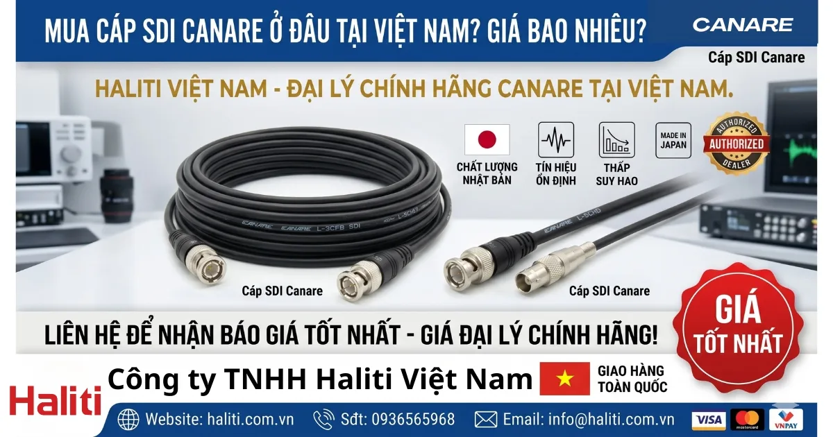 Mua cáp SDI Canare ở đâu tại Việt Nam? Giá bao nhiêu?