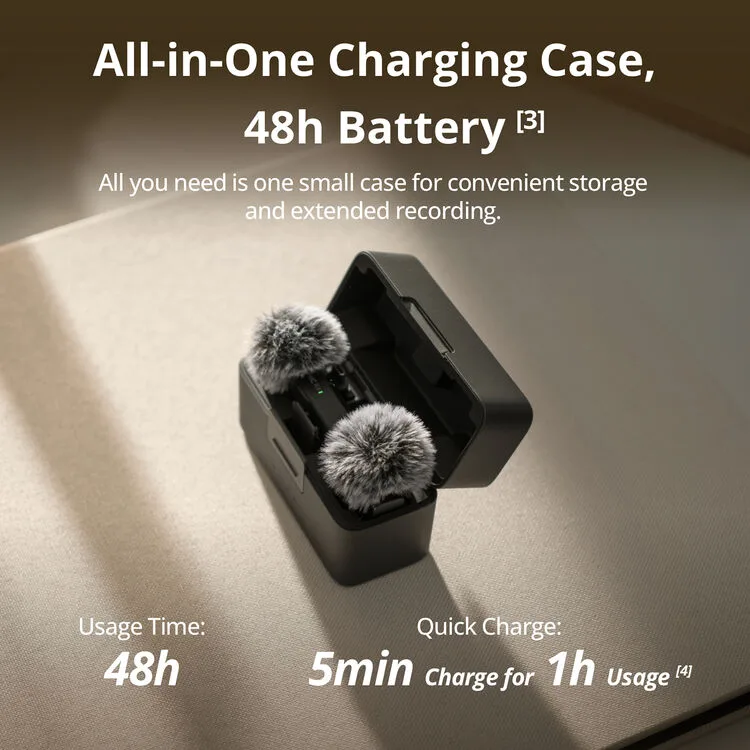 dji mic mini 2 ( 2 tx + 1 rx + changing case)