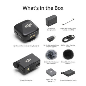 dji mic mini 2 ( 2 tx + 1 rx + changing case)