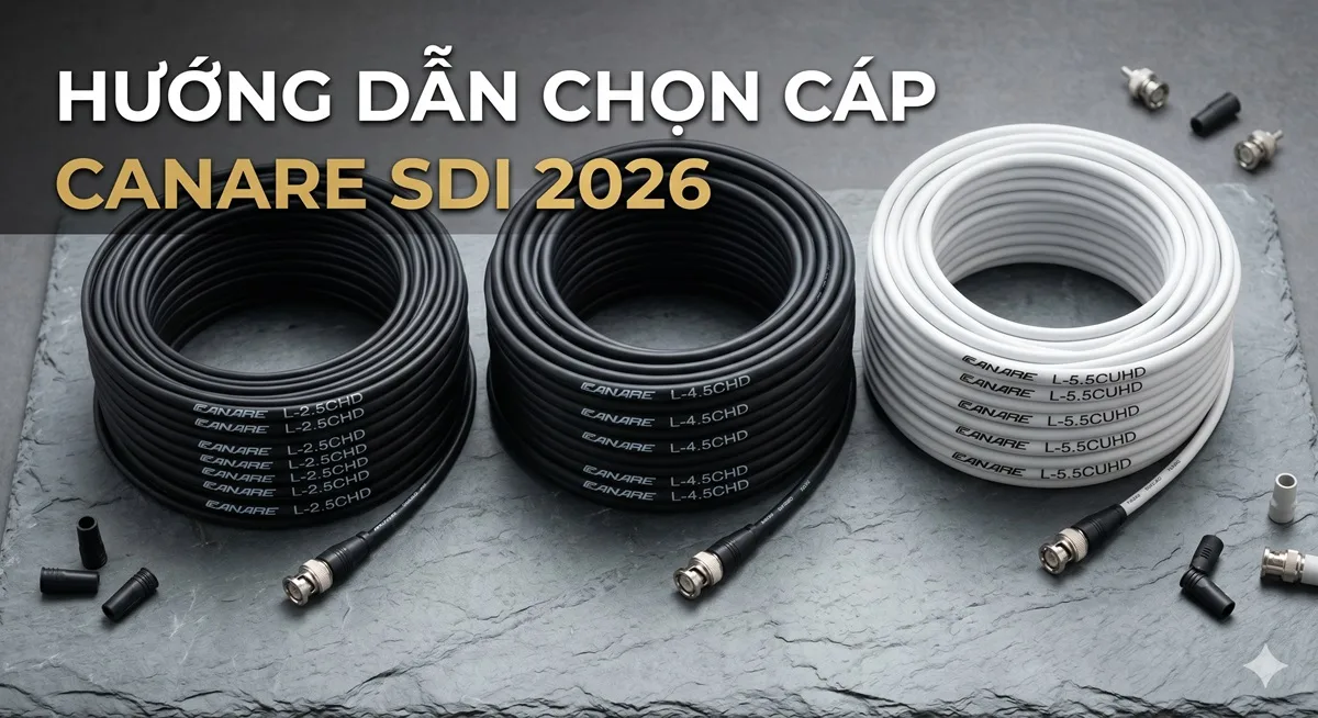 Hướng Dẫn Chọn Cáp Canare SDI Cho Trường Quay 2026