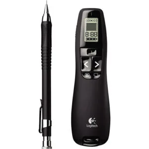 Logitech R800 Professional Presenter — Laser Xanh, Màn Hình LCD