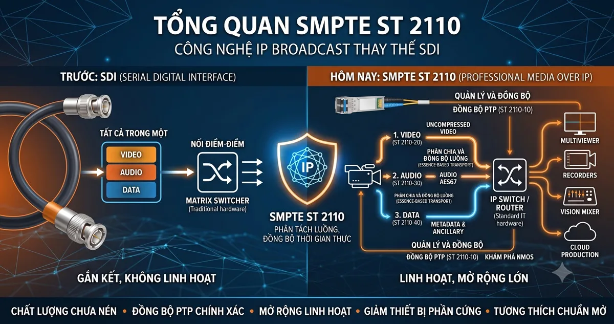SMPTE ST 2110 là gì