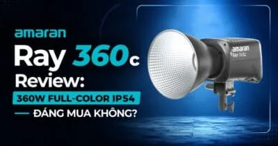 amaran Ray 360c Review: 360W Full-Color IP54 — Đáng Mua Không?