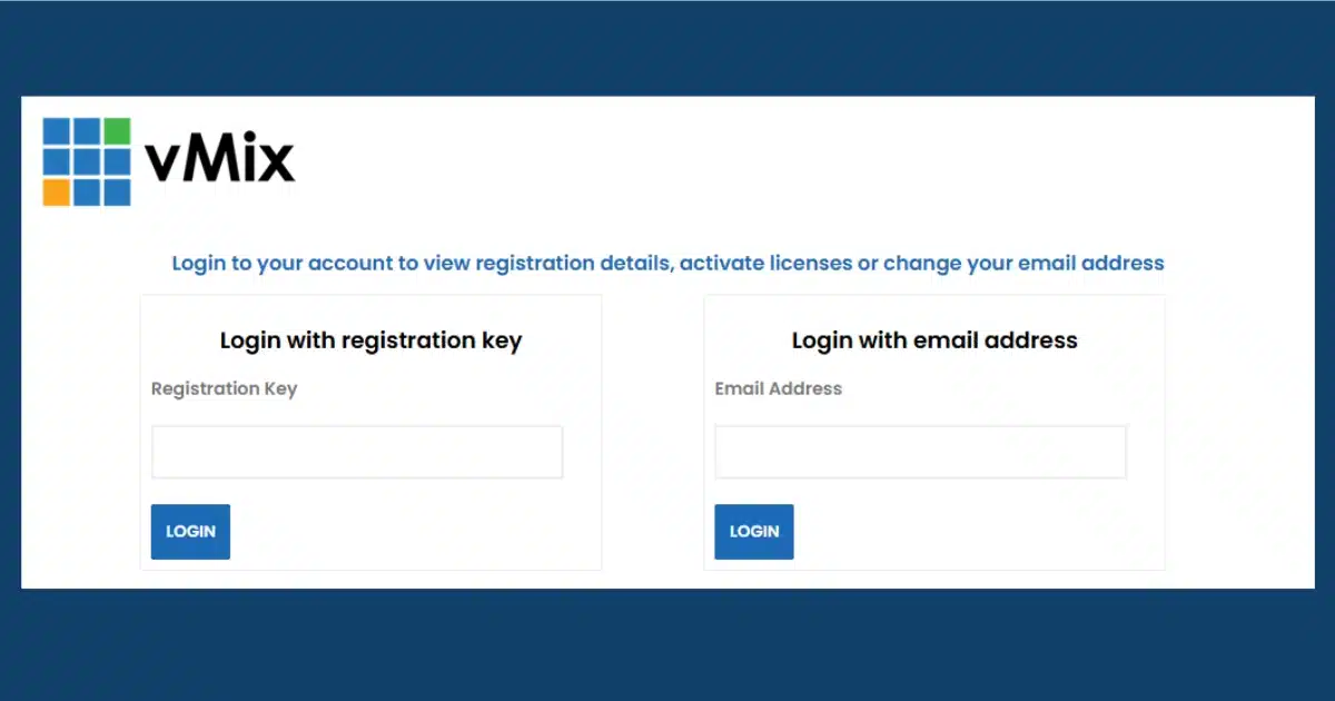 Cách Đổi Registration Key vMix: Đăng Nhập Bằng Email
